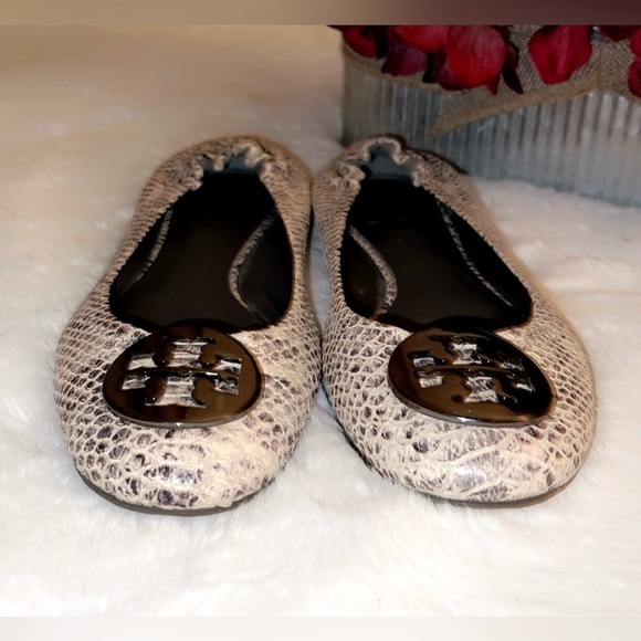 TORY BURCH Reva Snake Print Flat - Picture 3 of 6
